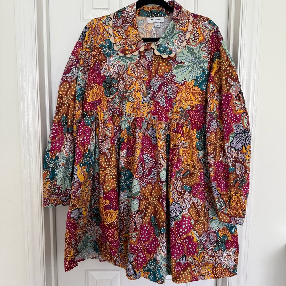 Kika Vargas x Target Anemone Multicolor Babydoll Dress